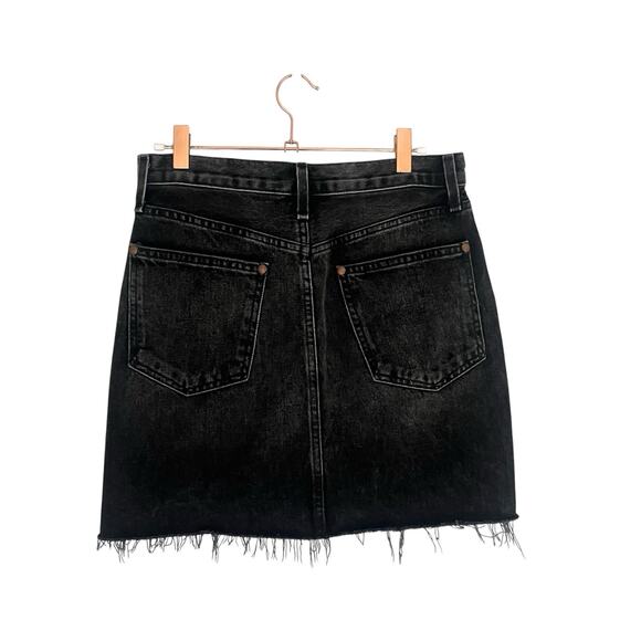 Rag & bone Moss Denim Mini Skirt Raw Hem In Asa Sz 25 Festival 90’s Grunge Y2K - Picture 4 of 12